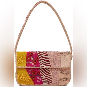 Staud Patchwork Beaded Tommy Bag